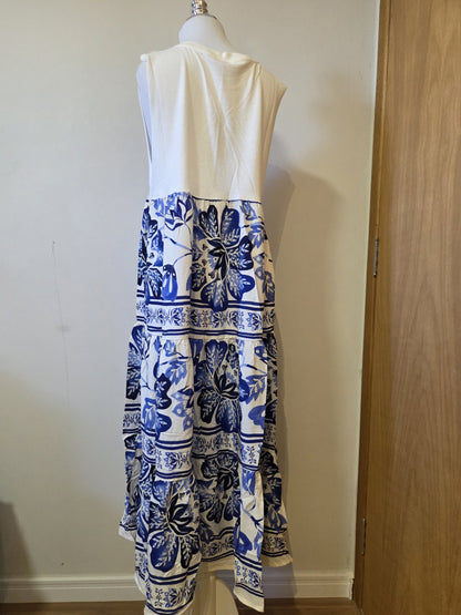 Vestido Farm Patch Casal de Tucanos Azul