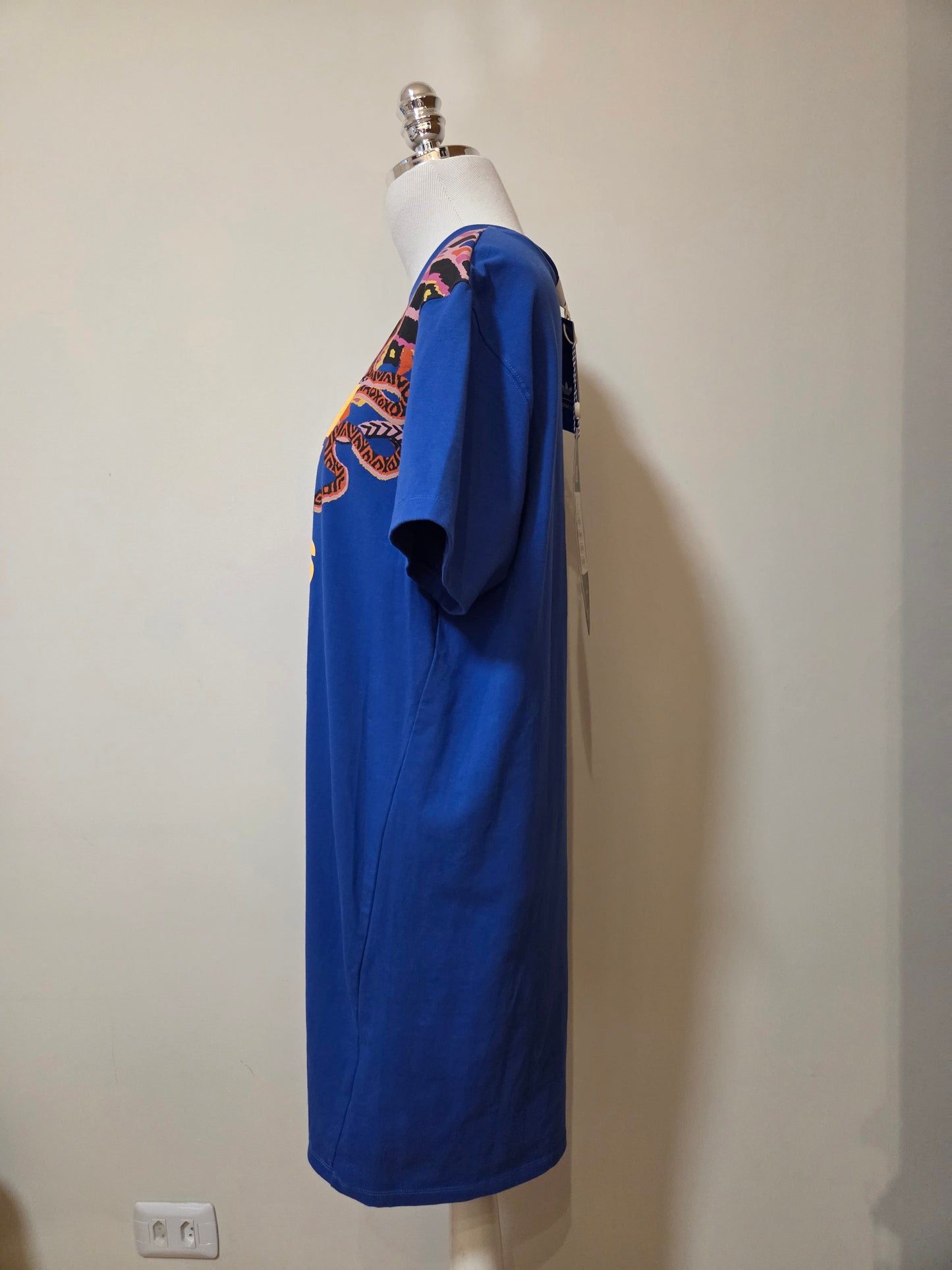Vestido T-shirt Adidas Farm Azul