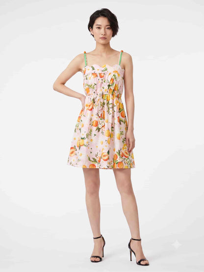 Vestido Farm Curto Sonho de Tangerina